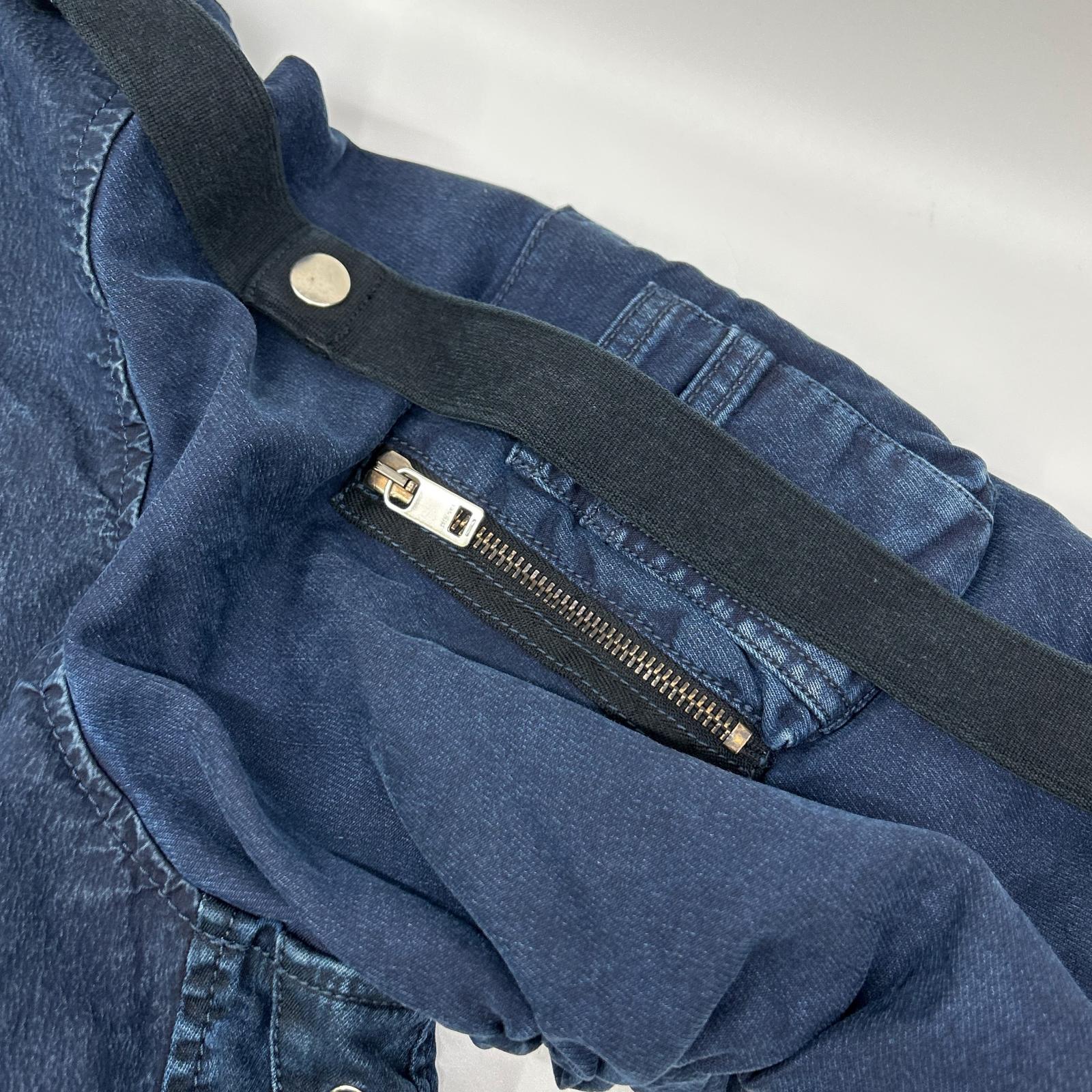 DIESEL A02521 Indigo D-FRANKIE-SP Zip-Up Military Jacket