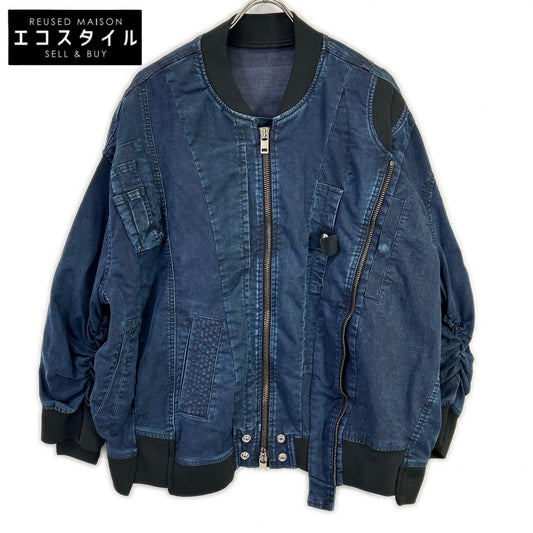 DIESEL A02521 Indigo D-FRANKIE-SP Zip-Up Military Jacket
