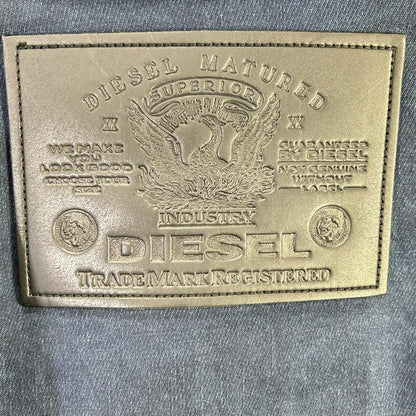 DIESEL A02521 Indigo D-FRANKIE-SP Zip-Up Military Jacket