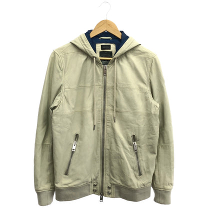 DIESEL ディーゼル オフホワイト レザー Our Superior Leather Quality ジップアップジャケット ジャケット