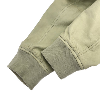 DIESEL ディーゼル オフホワイト レザー Our Superior Leather Quality ジップアップジャケット ジャケット