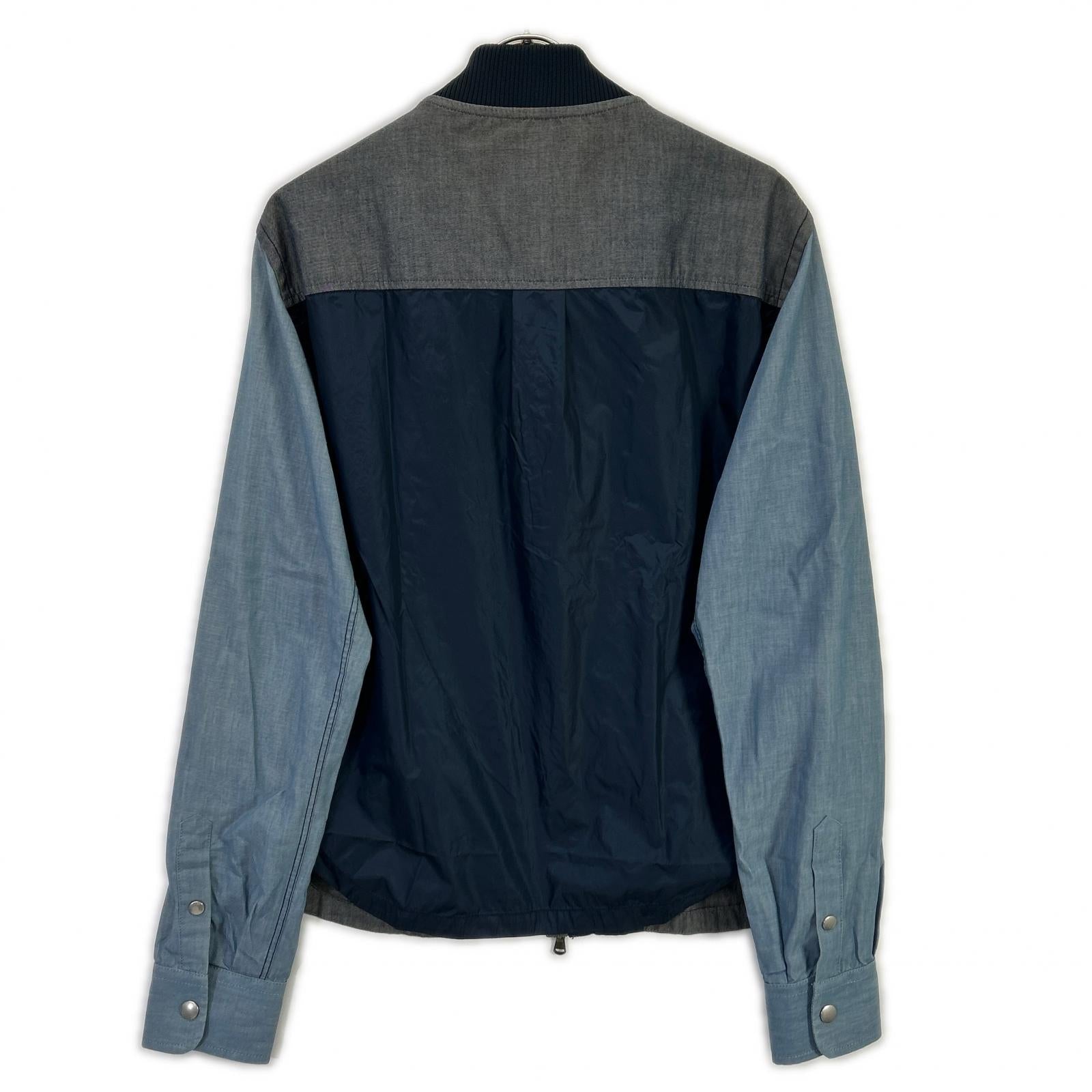 DIESEL BlackGold ディーゼルブラックゴールド ネイビー×ブルー 切り替え ジップアップジャケット ジャケット