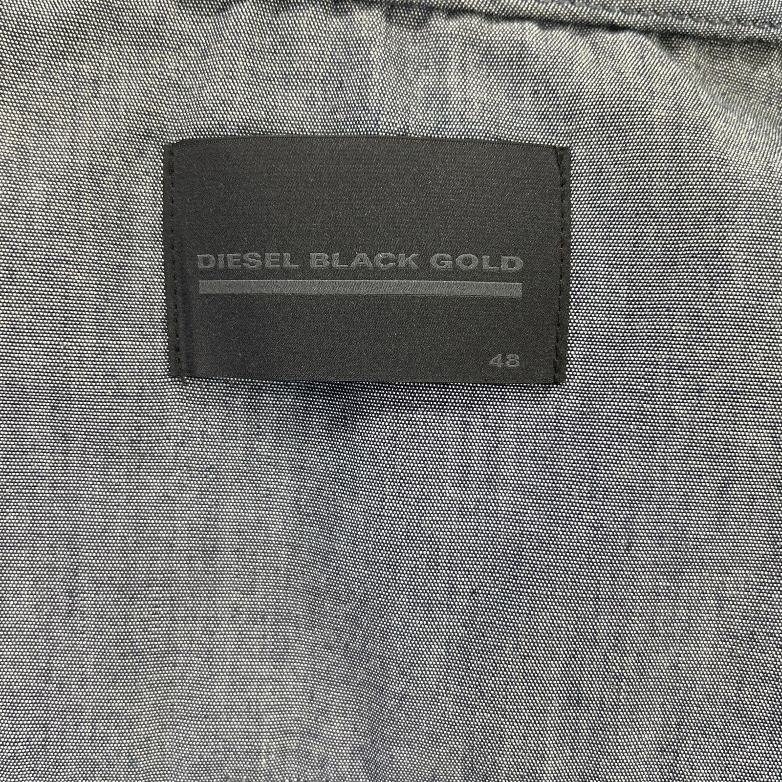 DIESEL BlackGold ディーゼルブラックゴールド ネイビー×ブルー 切り替え ジップアップジャケット ジャケット