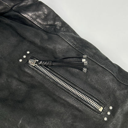 DIESEL BlackGold ディーゼルブラックゴールド ブラック シープスキン ムートン ライダースジャケット ジャケット
