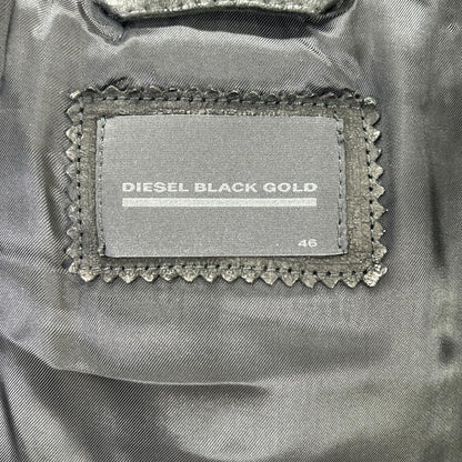 DIESEL BlackGold ディーゼルブラックゴールド ブラック シープスキン ムートン ライダースジャケット ジャケット