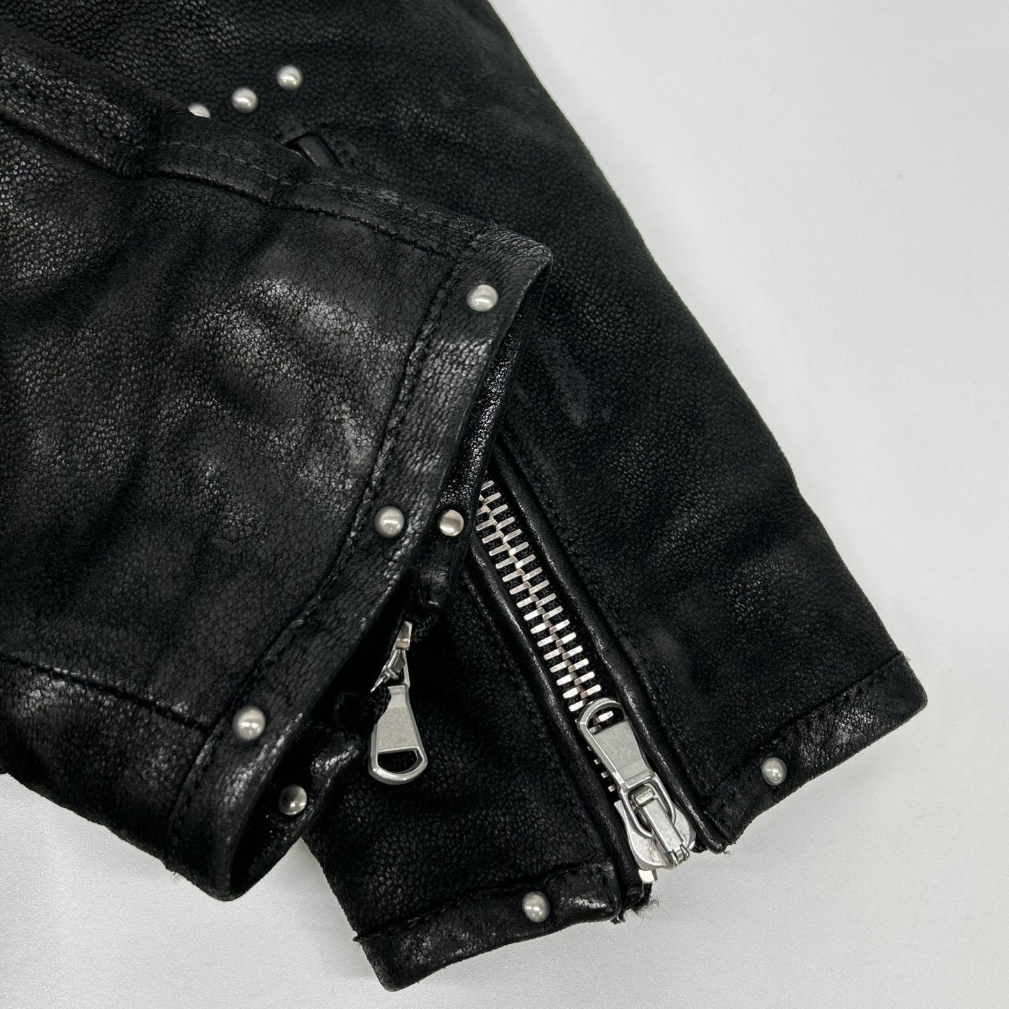 DIESEL BlackGold ディーゼルブラックゴールド ブラック シープスキン ムートン ライダースジャケット ジャケット