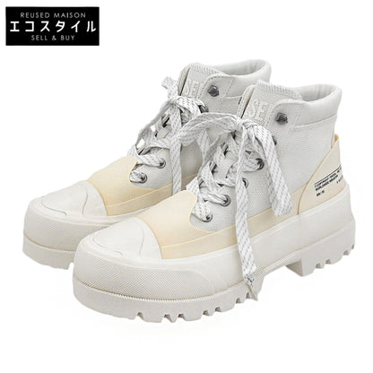 DIESEL ディーゼル 新品同様 D-HIKO BT X ローカットブーツ シューズ メンズ アイボリー 25.5cm Y02964 シューズ