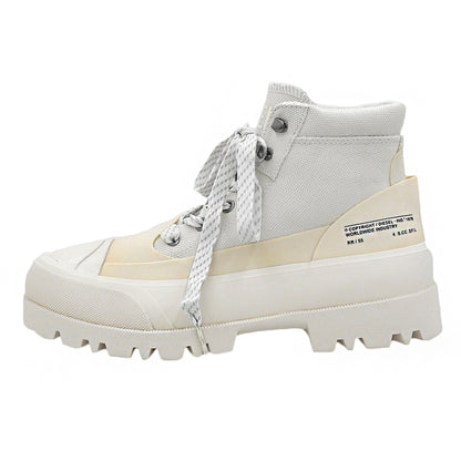 DIESEL ディーゼル 新品同様 D-HIKO BT X ローカットブーツ シューズ メンズ アイボリー 25.5cm Y02964 シューズ