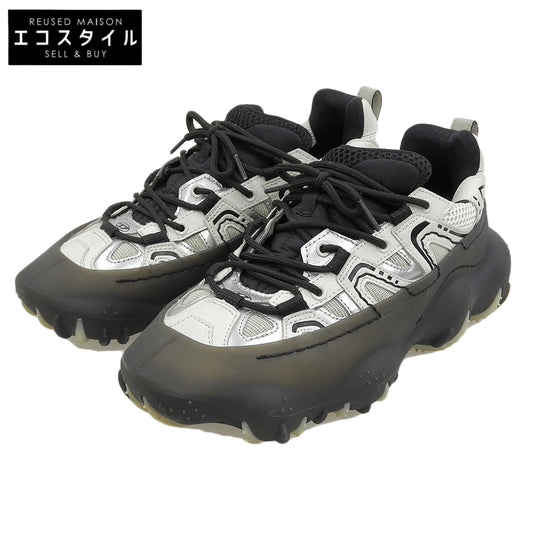 DIESEL ディーゼル 美品 S-PROTOTYPE P1 スニーカー シューズ メンズ ブラック×ホワイト 26.5cm Y03135 シューズ