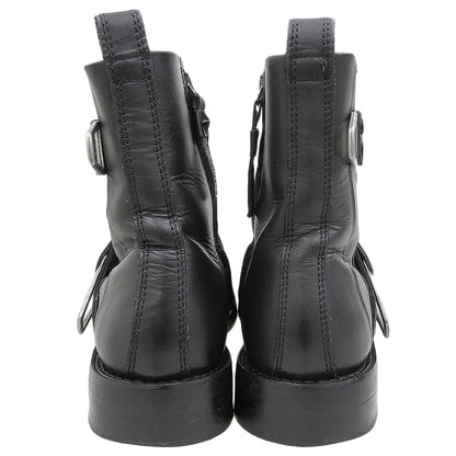 DIESEL ディーゼル D-JACK BELTED インサイドジップ ブーツ レザー シューズ メンズ ブラック 40 シューズ