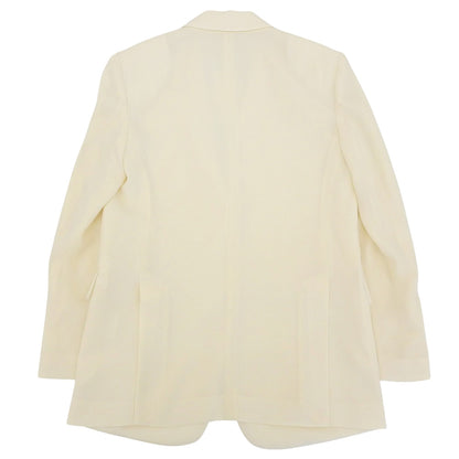 Theory セオリー 新品同様 Satin Crepe Straight Blazer テーラードジャケット レディース ライス アイボリー O 01-5204102 25SS ジャケット