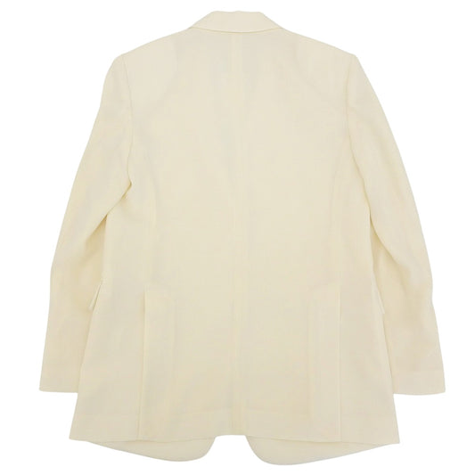 Theory セオリー 新品同様 Satin Crepe Straight Blazer テーラードジャケット レディース ライス アイボリー O 01-5204102 25SS ジャケット