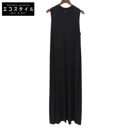 Theory セオリー New Dress Up SL Flare DR ノースリーブ ニットワンピース レディース 黒 ブラック S ワンピース