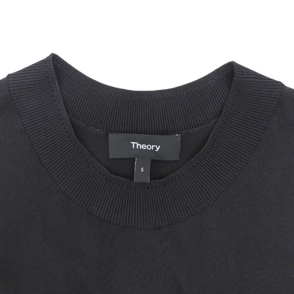 Theory セオリー New Dress Up SL Flare DR ノースリーブ ニットワンピース レディース 黒 ブラック S ワンピース