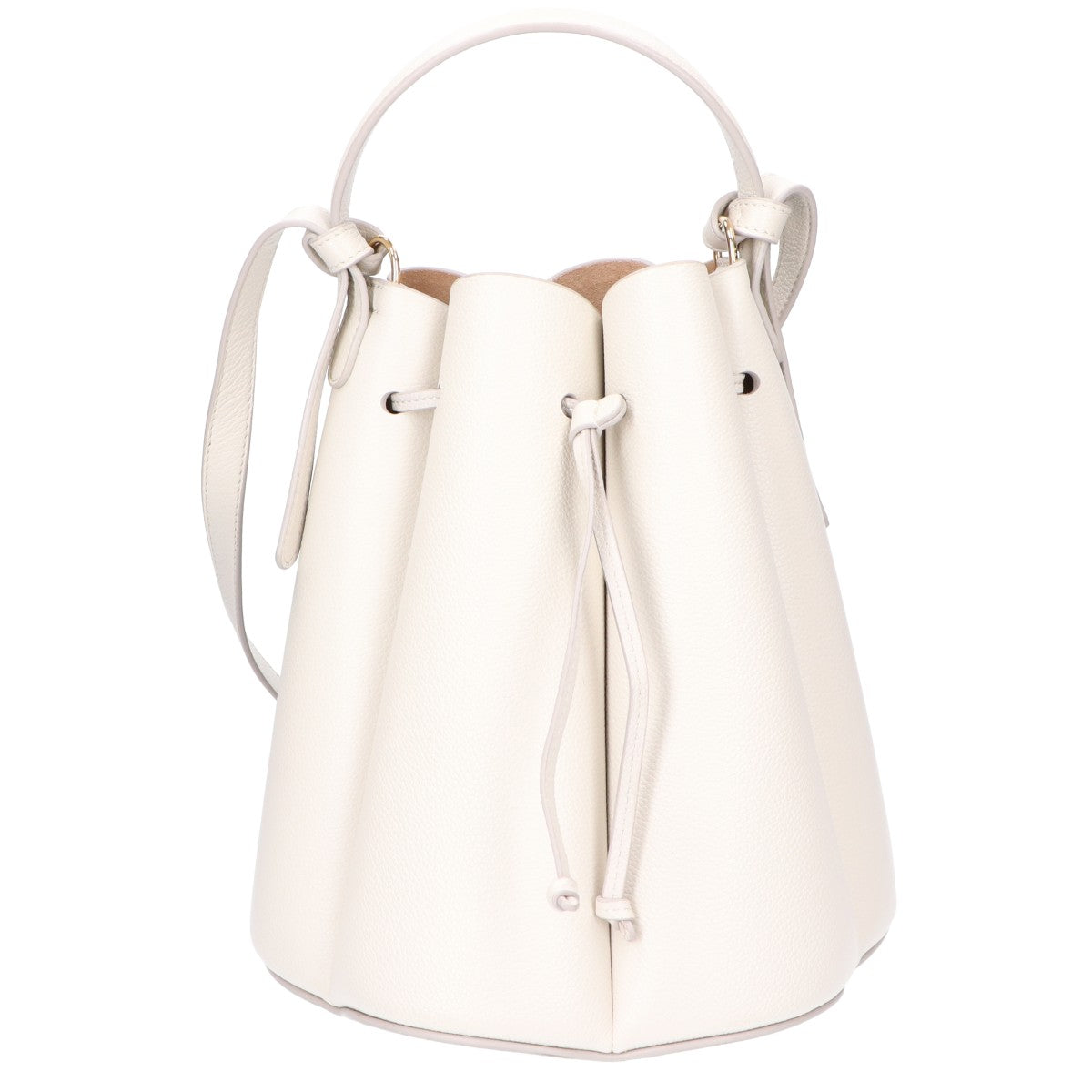 POLENE ポレーヌ 【新品同様】Numero Huit Number Eight フルグレインカーフ カヌレバッグ ハンドバッグ