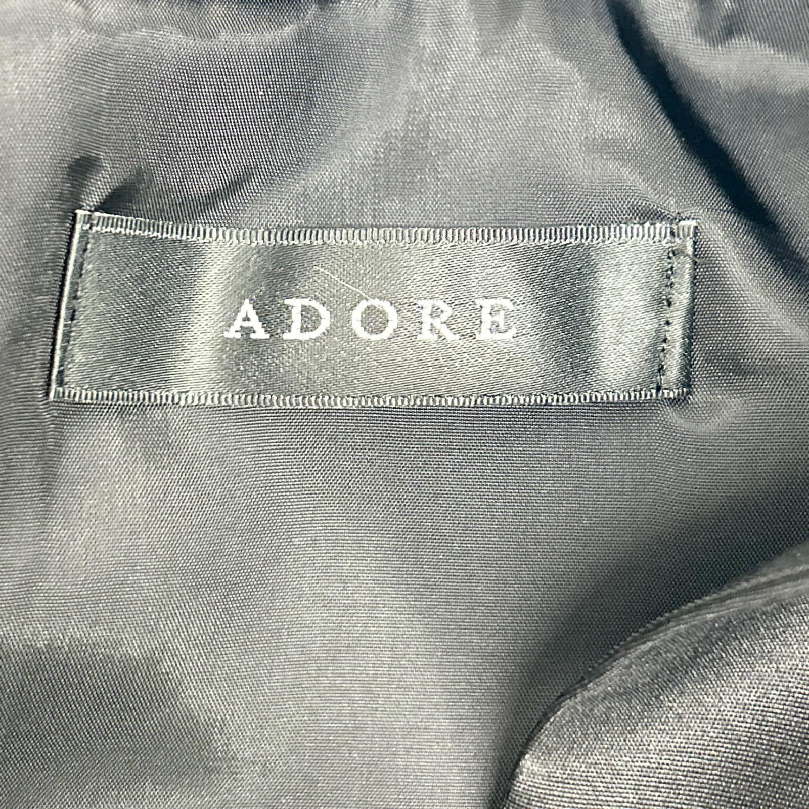 ADORE アドーア 【BLACK LABEL】531-6140352 26SS ブラック シルクダブルクロスワンピース ワンピース