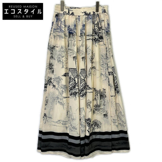 ADORE アドーア 531-6130102 26SS アイボリー サウダージプリントパンツ ボトムス
