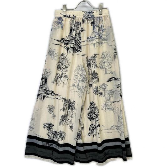ADORE アドーア 531-6130102 26SS アイボリー サウダージプリントパンツ ボトムス
