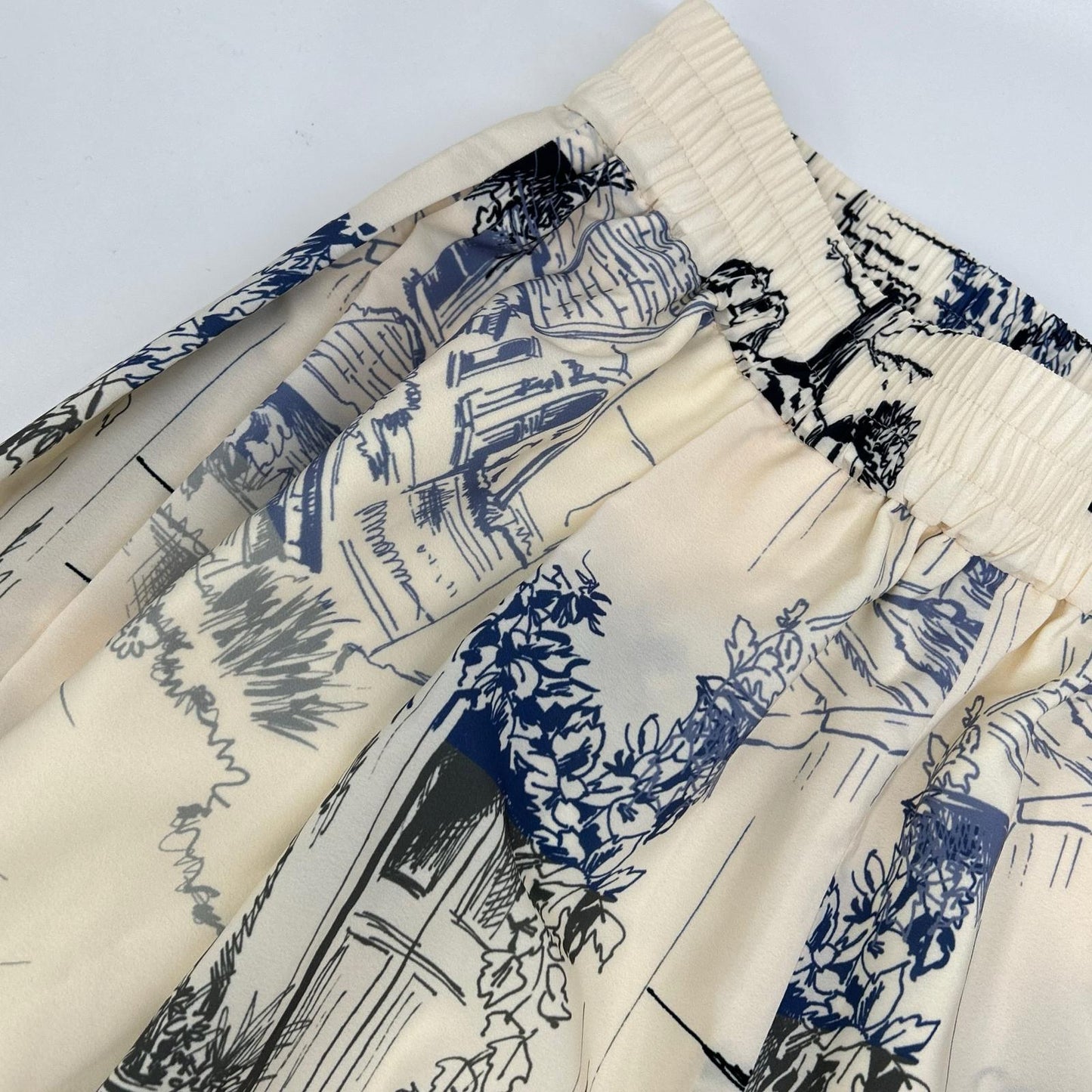ADORE アドーア 531-6130102 26SS アイボリー サウダージプリントパンツ ボトムス
