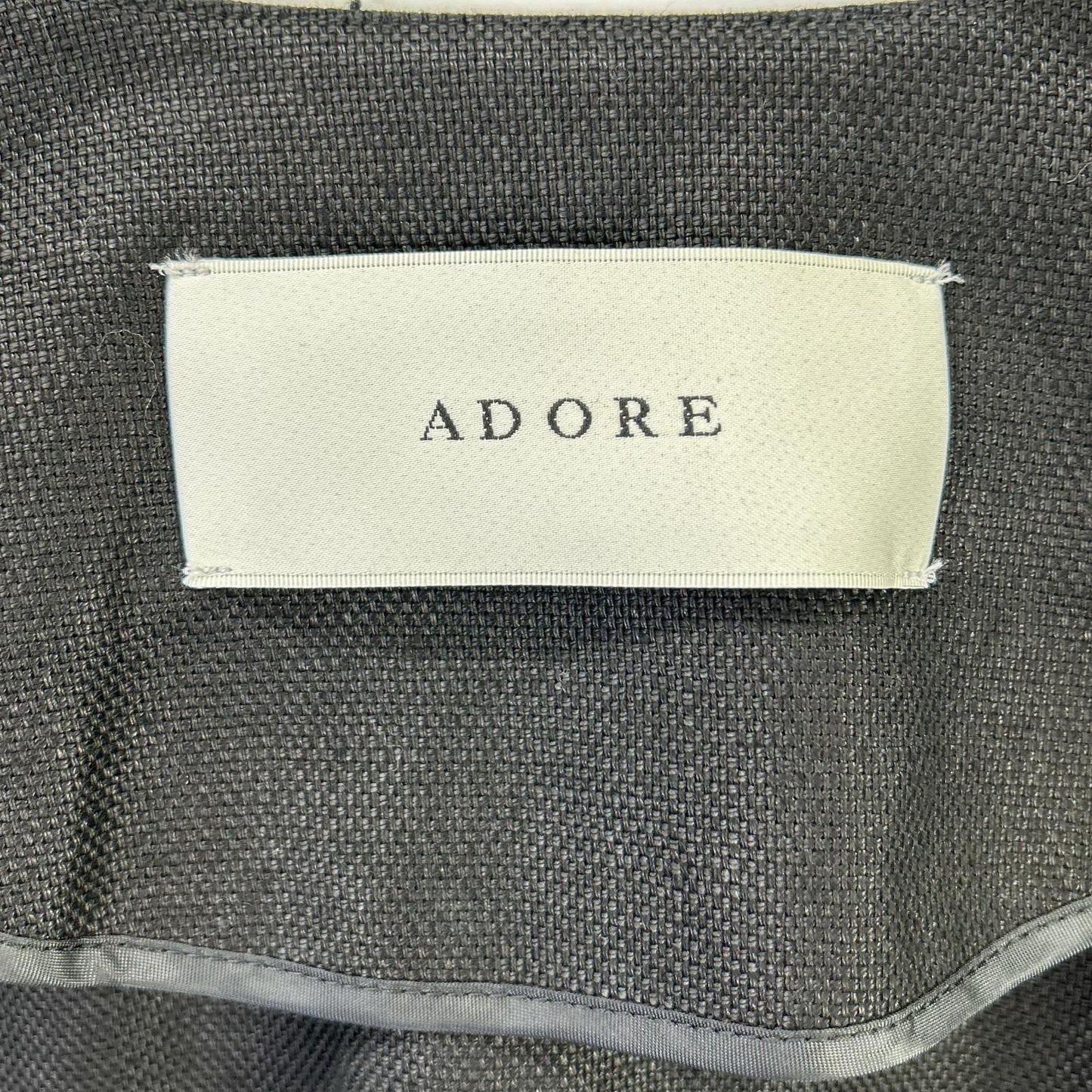 ADORE アドーア 531-5150202 24年製 ブラック リネン100 メッシュウェストJK ジャケット ジャケット