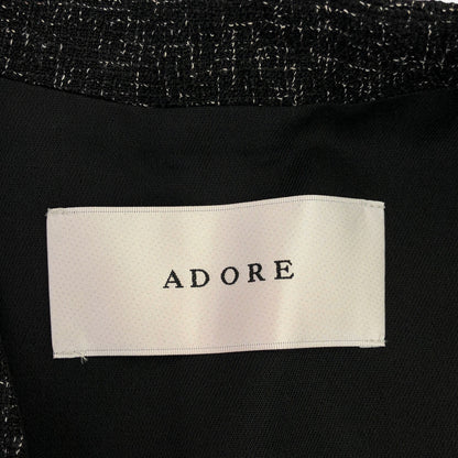 ADORE アドーア 531-3250602 ブラック ファインツイードベスト ジャケット