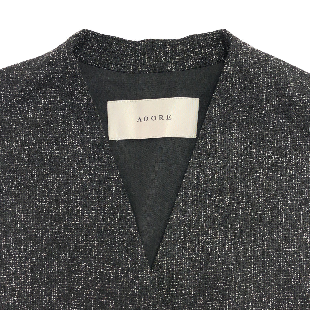 ADORE アドーア 531-3250602 ブラック ファインツイードベスト ジャケット