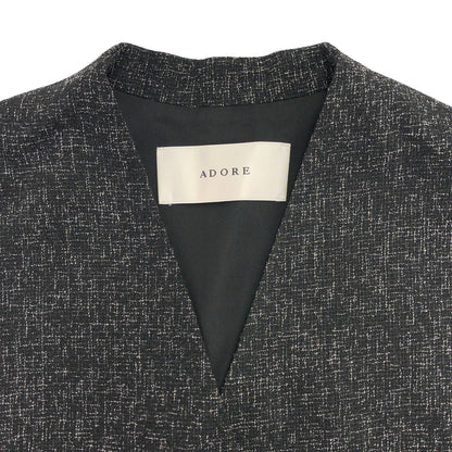 ADORE アドーア 531-3250602 ブラック ファインツイードベスト ジャケット