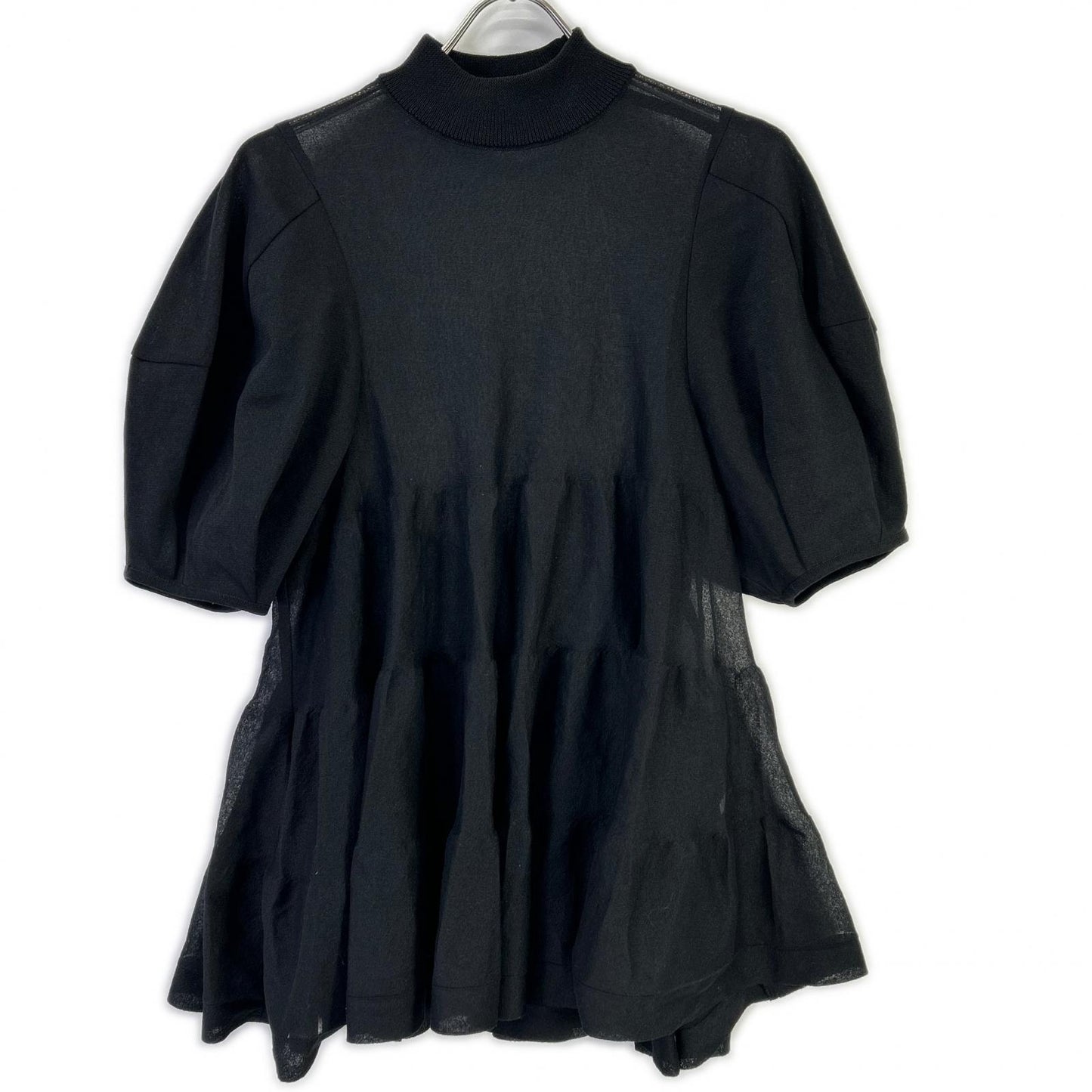 ADORE アドーア 531-3270718 ブラック シアーティアードニット トップス
