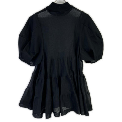 ADORE アドーア 531-3270718 ブラック シアーティアードニット トップス