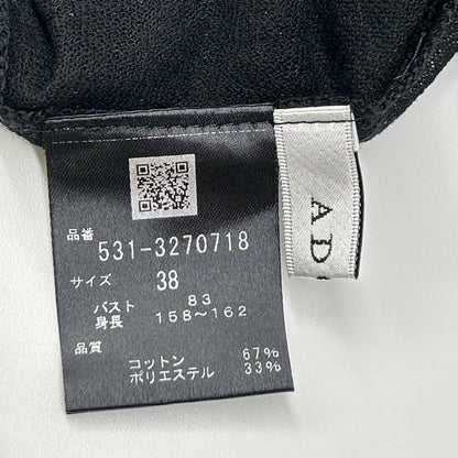 ADORE アドーア 531-3270718 ブラック シアーティアードニット トップス