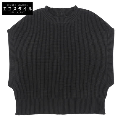 ADORE アドーア 美品 エアーストレッチニットベスト レディース ブラック 38 531-3270811 ベスト