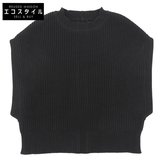 ADORE アドーア 美品 エアーストレッチニットベスト レディース ブラック 38 531-3270811 ベスト