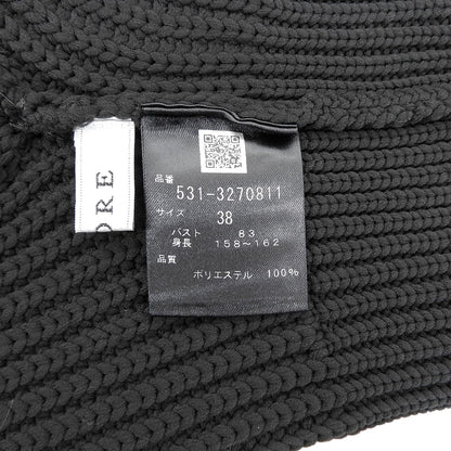 ADORE アドーア 美品 エアーストレッチニットベスト レディース ブラック 38 531-3270811 ベスト