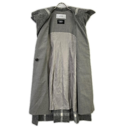 ADORE アドーア 531-2250003 グレー 【FAbRICA】使用 シャギーチェックジレ コート