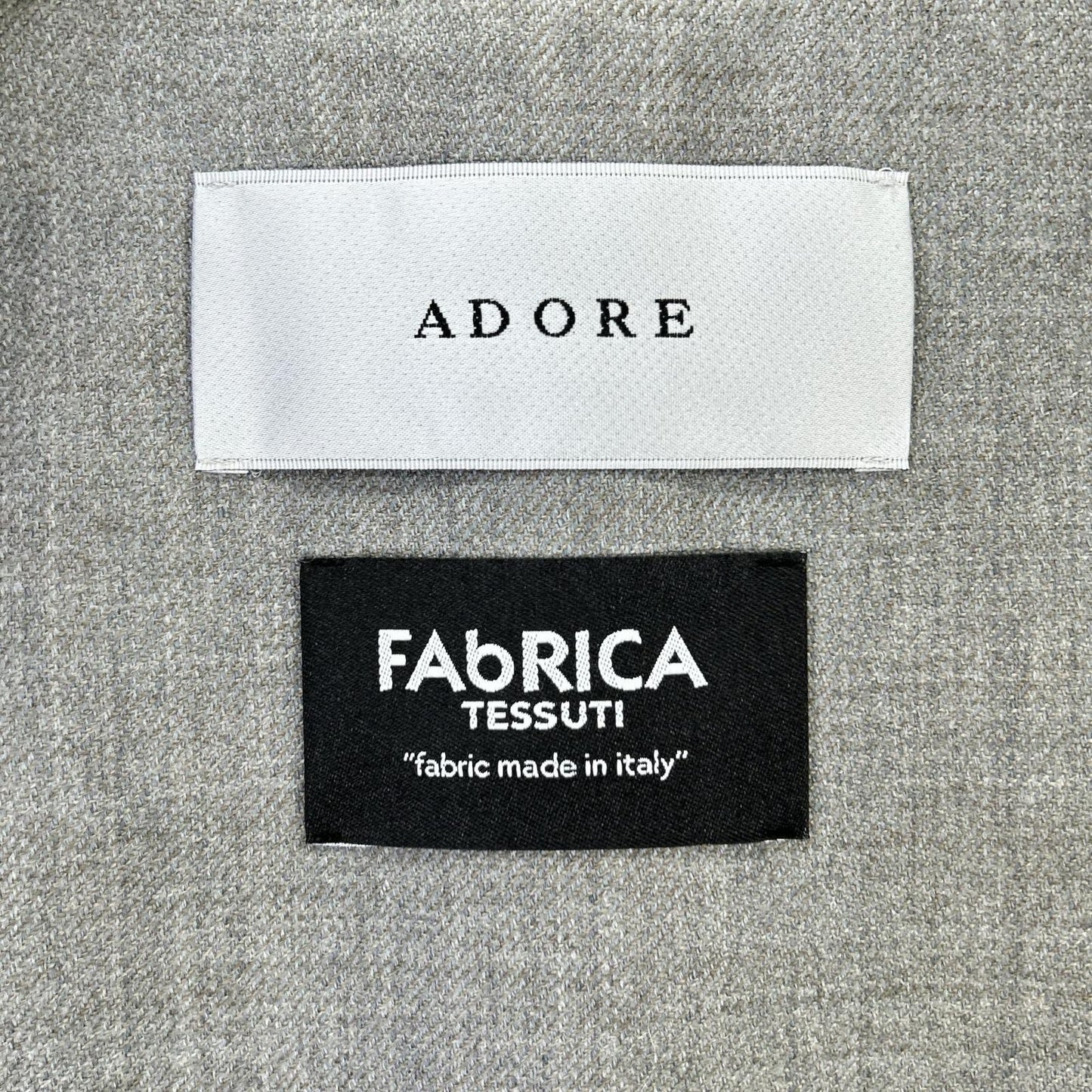 ADORE アドーア 531-2250003 グレー 【FAbRICA】使用 シャギーチェックジレ コート