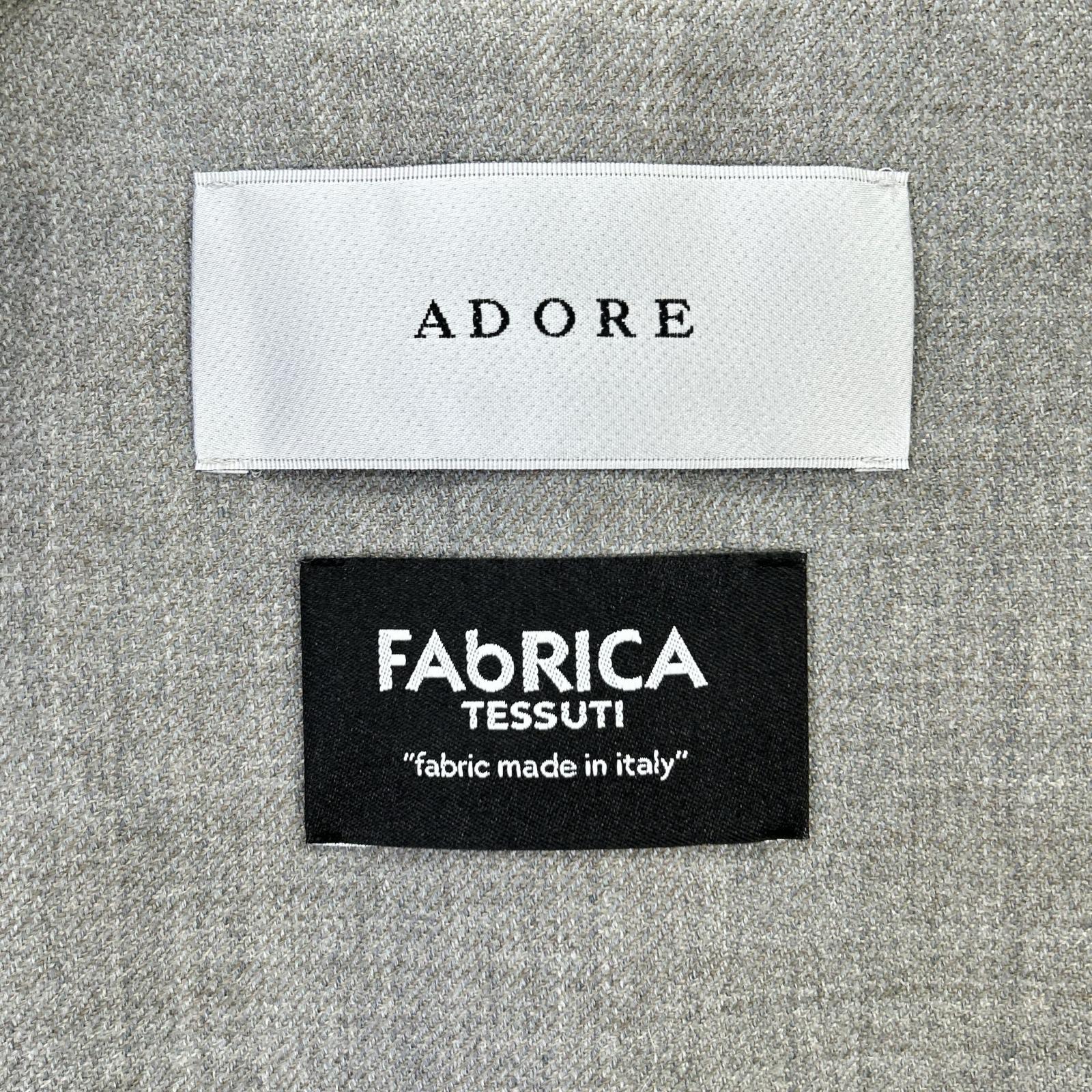ADORE アドーア 531-2250003 グレー 【FAbRICA】使用 シャギーチェックジレ コート