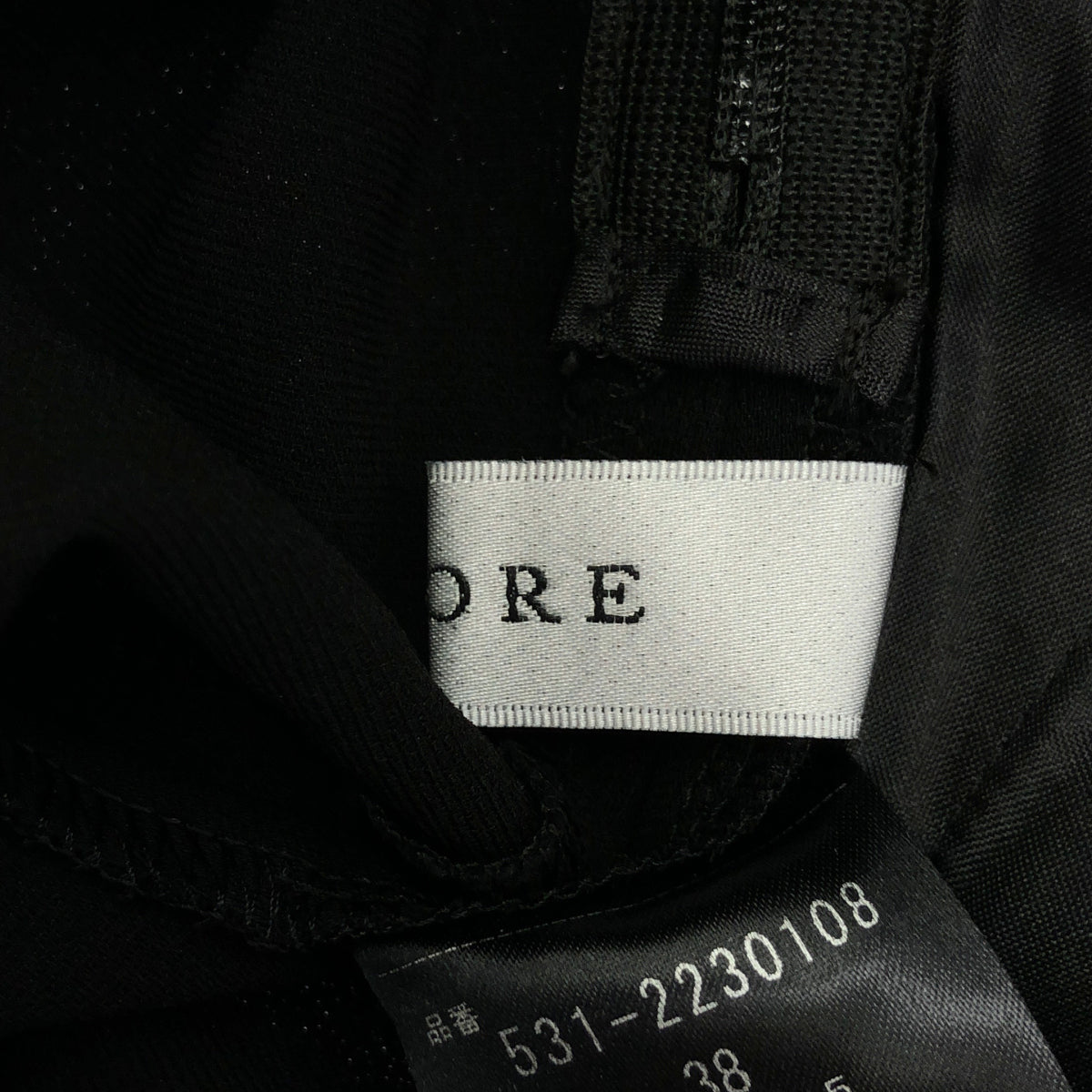 ADORE アドーア 531-2230108 ブラック ストレッチライトパンツ ボトムス