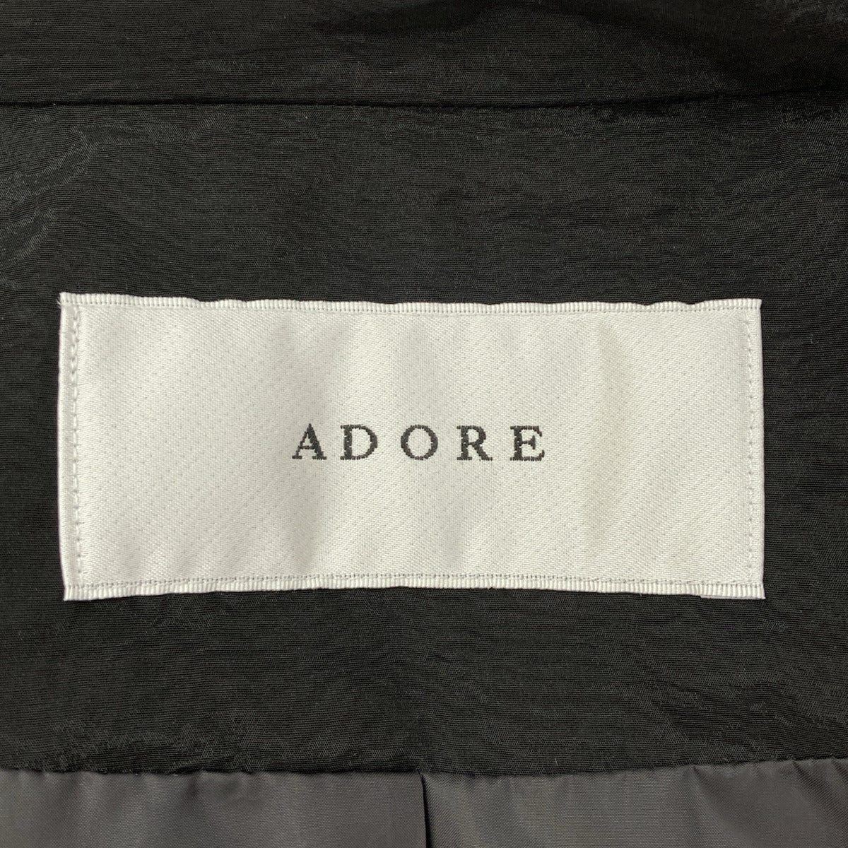 ADORE アドーア 531-2250805 ブラック ブラックシアーパティングベスト ジャケット