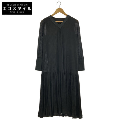 ADORE アドーア 531-1140313 ブラック シアーランダムニットワンピース トップス