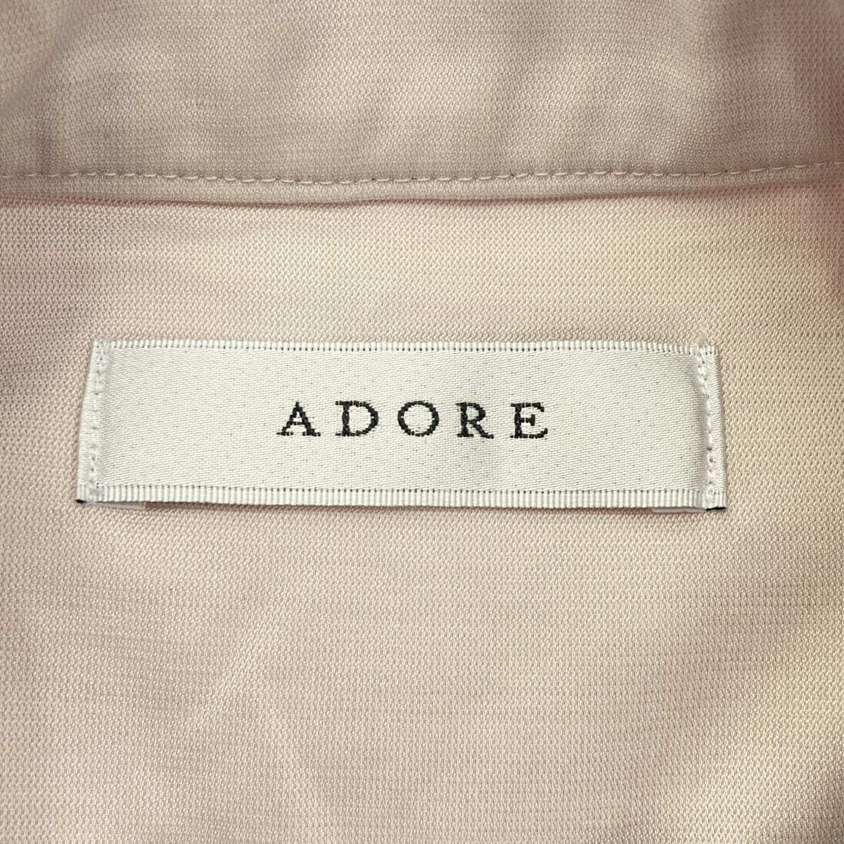 ADORE アドーア 531-2110005 グレー×ピンク アクセントカラーコンビロングブラウス トップス