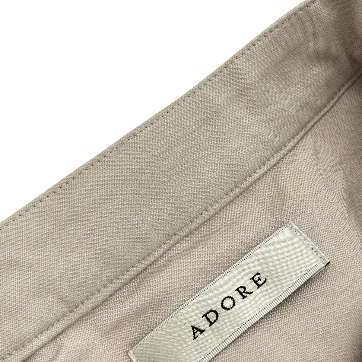 ADORE アドーア 531-2110005 グレー×ピンク アクセントカラーコンビロングブラウス トップス