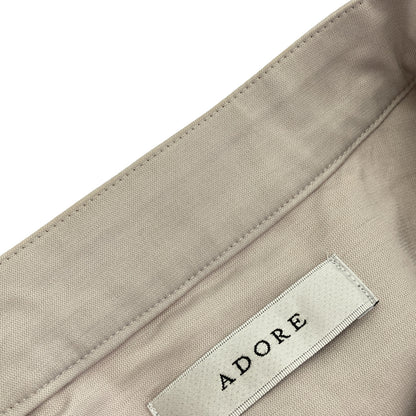 ADORE アドーア 531-2110005 グレー×ピンク アクセントカラーコンビロングブラウス トップス