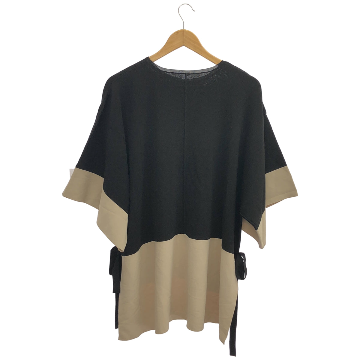 ADORE アドーア 531-1170412 ベージュ×ブラック ファインイージーニット トップス