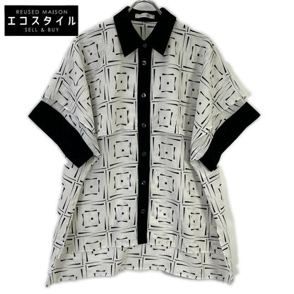 ADORE アドーア 531-1110401 ホワイト モノトーンブロックブラウス トップス