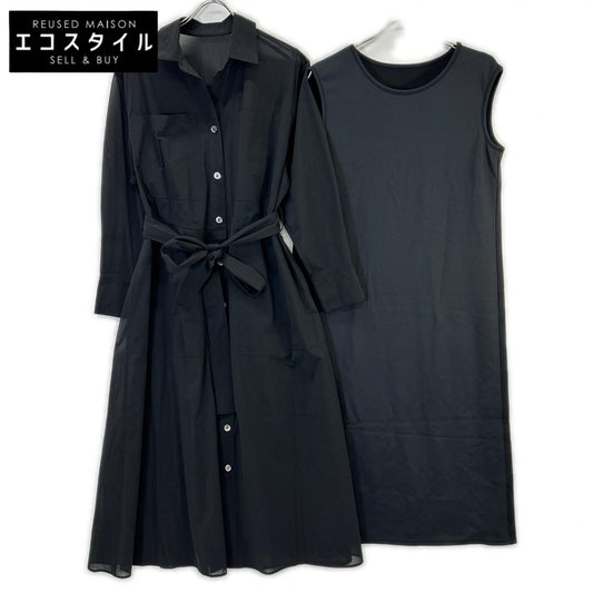 ADORE アドーア 531-0140320 ブラック ハイツイストオーガンシャツワンピース ワンピース