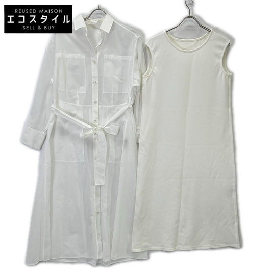 ADORE アドーア 531-0140320 ホワイト ハイツイストオーガンシャツワンピース ワンピース