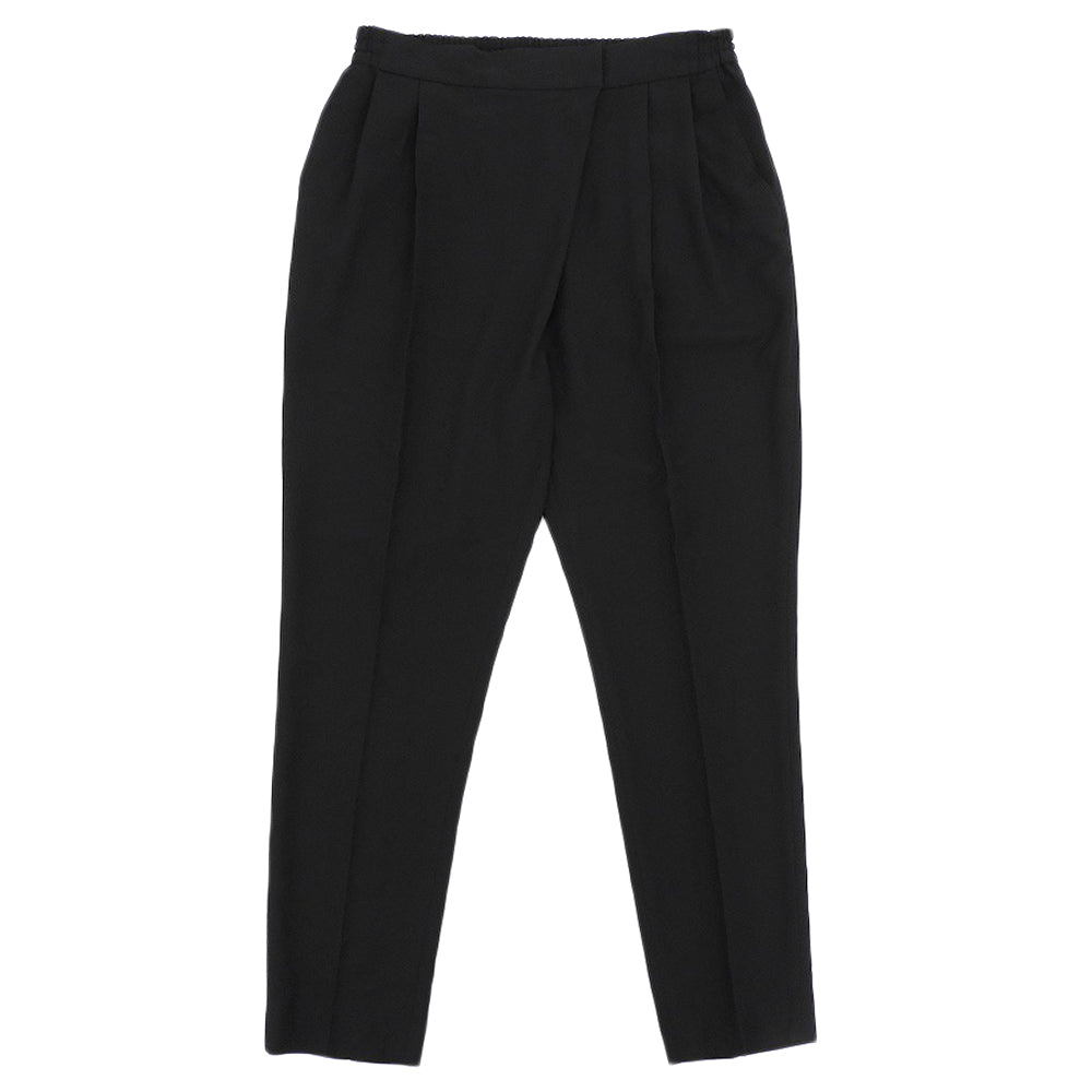 ADORE アドーア 美品 ライトジョーゼットテーパードパンツ ボトムス レディース 黒 ブラック 38 531-0130588 ボトムス