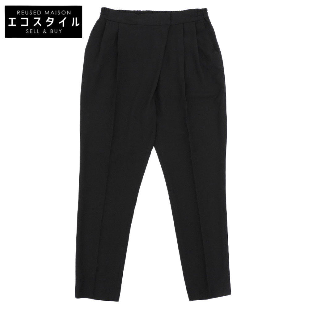 ADORE アドーア 美品 ライトジョーゼットテーパードパンツ ボトムス レディース 黒 ブラック 38 531-0130588 ボトムス