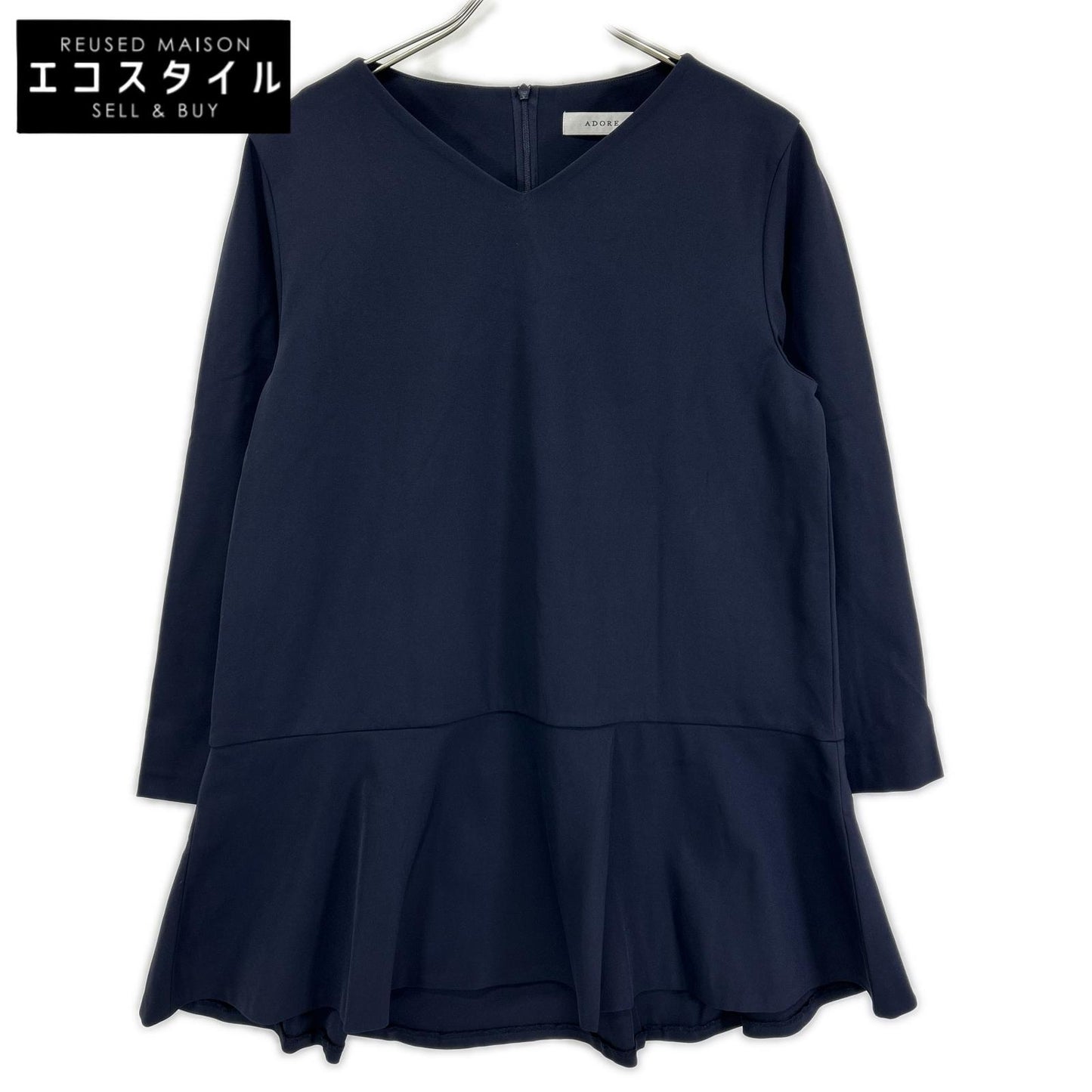 ADORE アドーア 531-2110321 ネイビー ナイロン2WAYフレアオーバートップス ワンピース