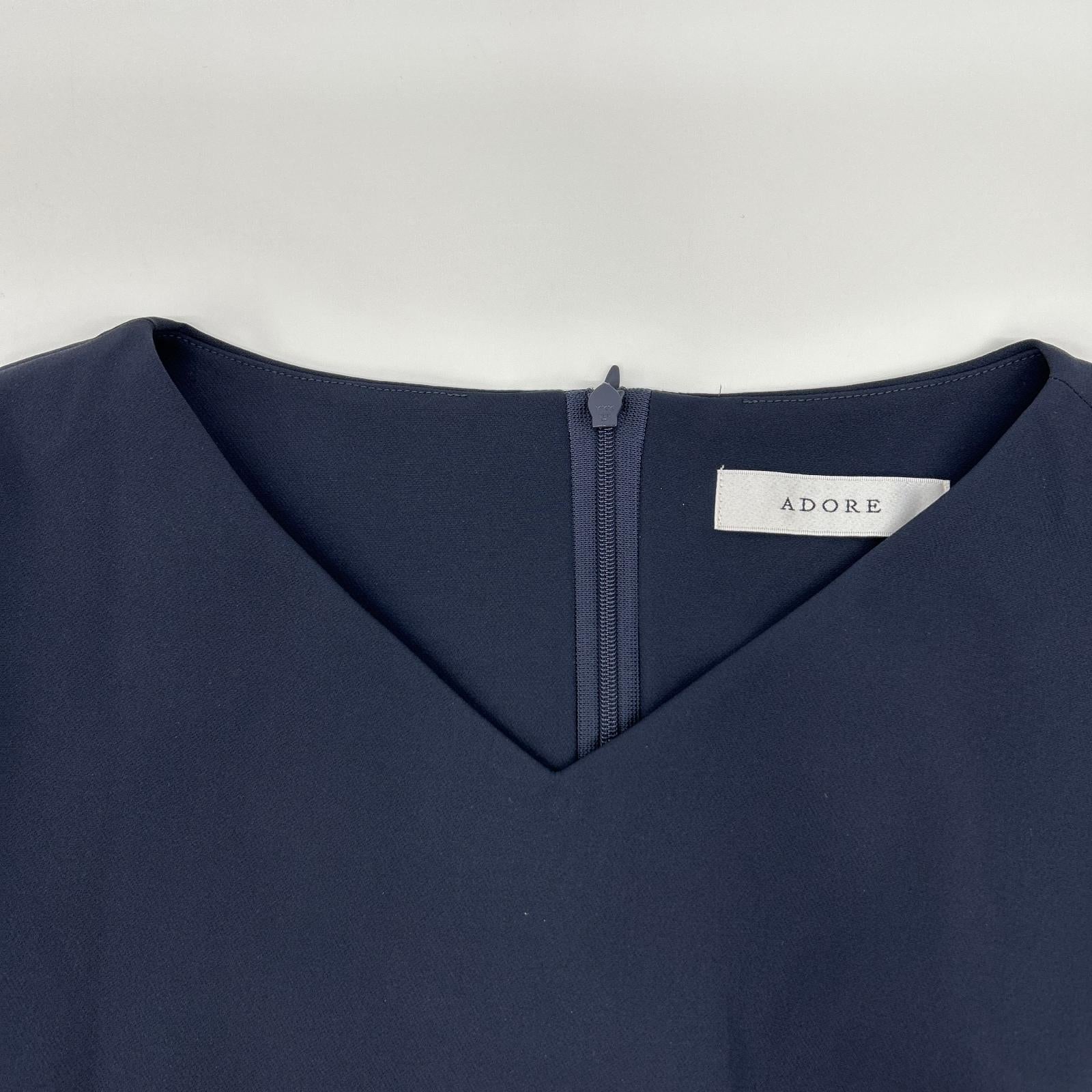 ADORE アドーア 531-2110321 ネイビー ナイロン2WAYフレアオーバートップス ワンピース